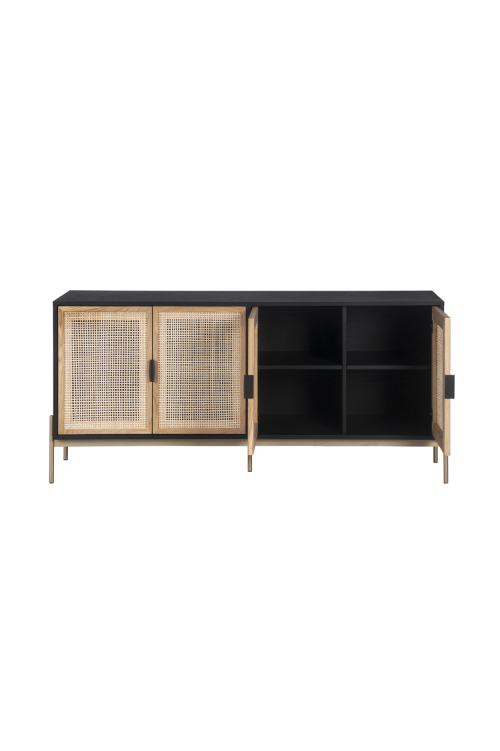 Modern European furniture - Natural Rattan 4-Door Sideboard - www.oroa.com | Oroa.com