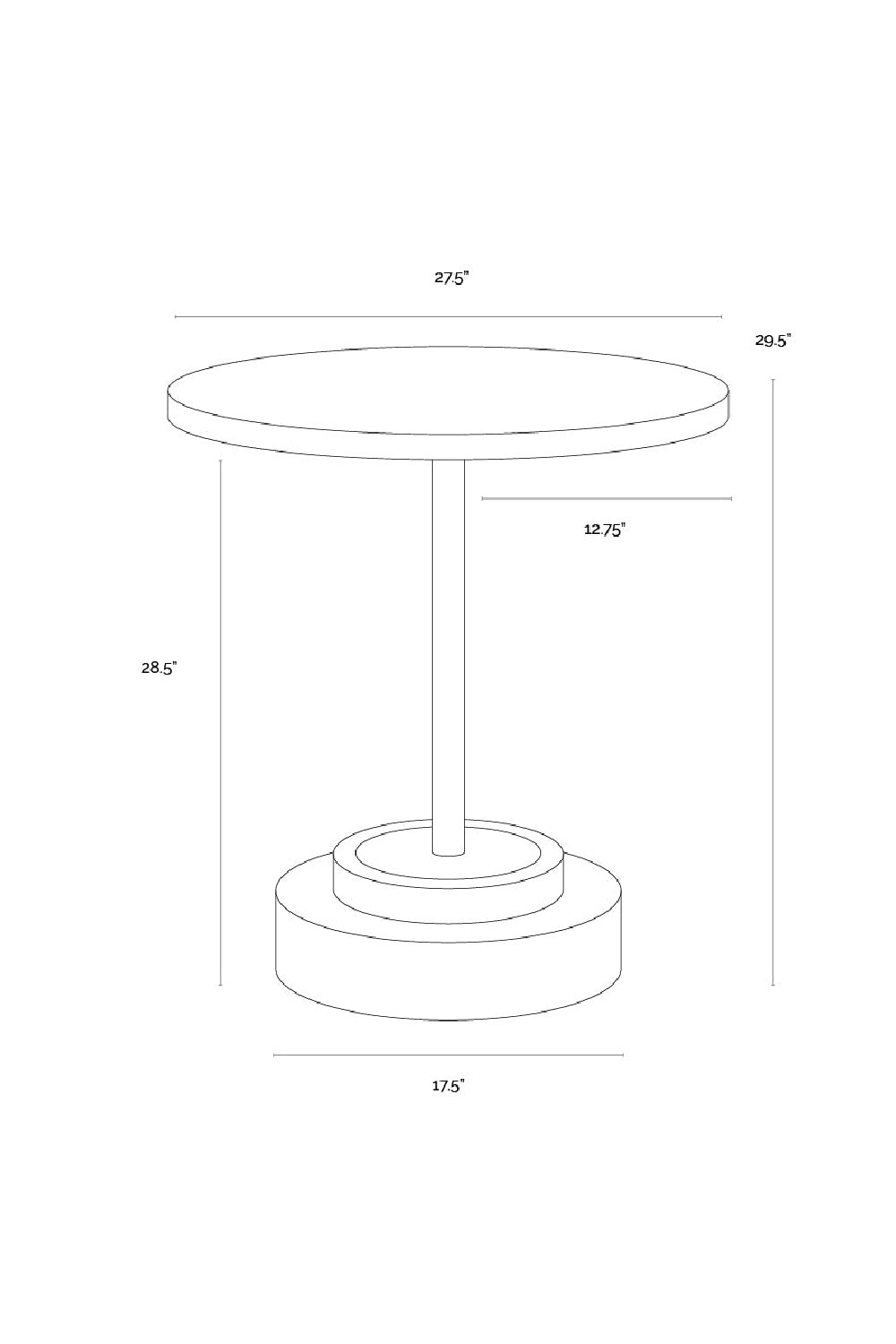Modern European furniture - Round Indoor/Outdoor Concrete Bistro Table - www.oroa.com | Oroa.com