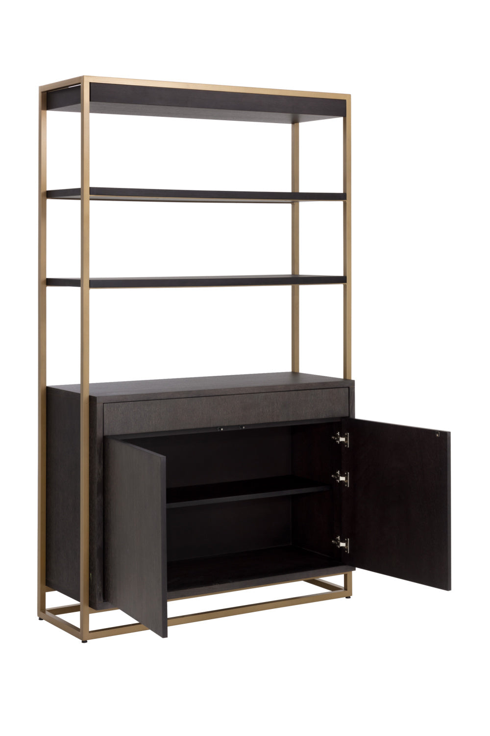 Brown Solid Oak Bookcase Modern European furniture - - www.oroa.com | Oroa.com