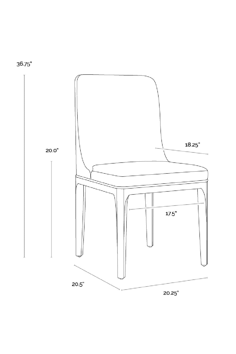 Modern European furniture - Minimalist Upholstered Dining Chair - www.oroa.com | Oroa.com