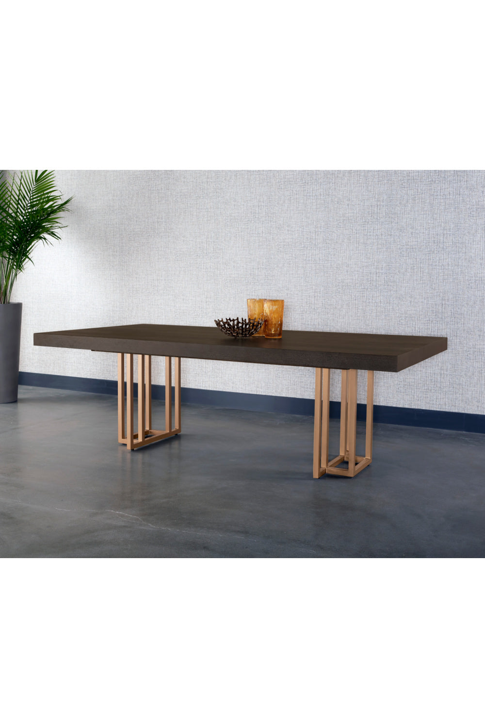 Modern European furniture - Oak Veneer Dining Table - www.oroa.com | Oroa.com
