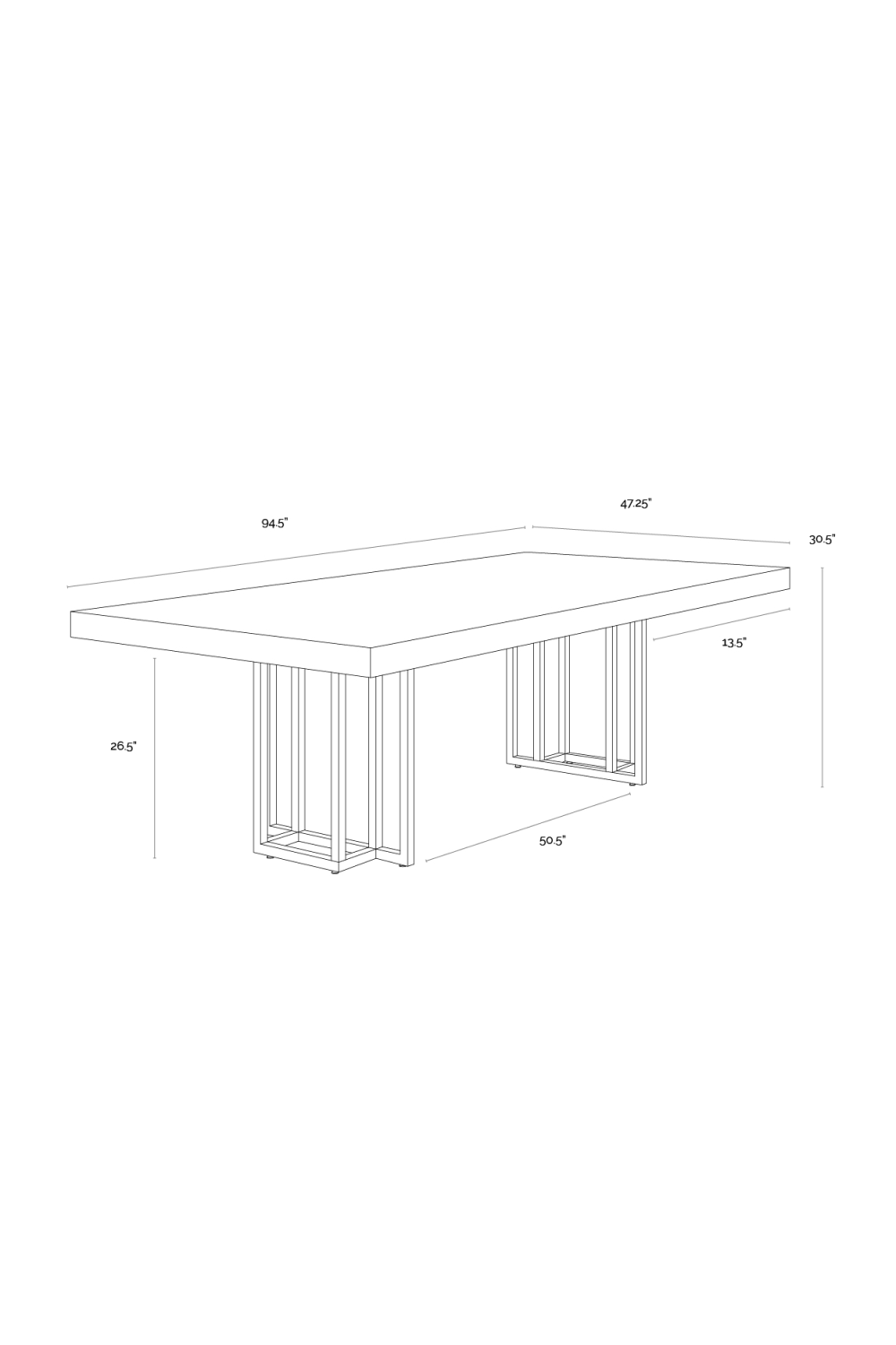 Modern European furniture - Oak Veneer Dining Table - www.oroa.com | Oroa.com