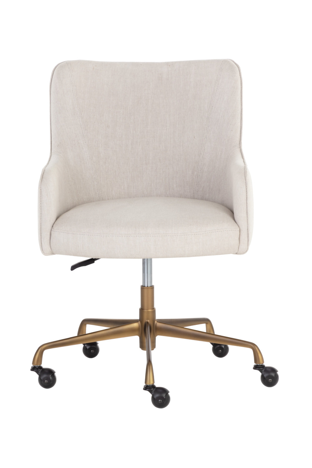 Modern European furniture - Beige Linen Office Chair - www.oroa.com | Oroa.com