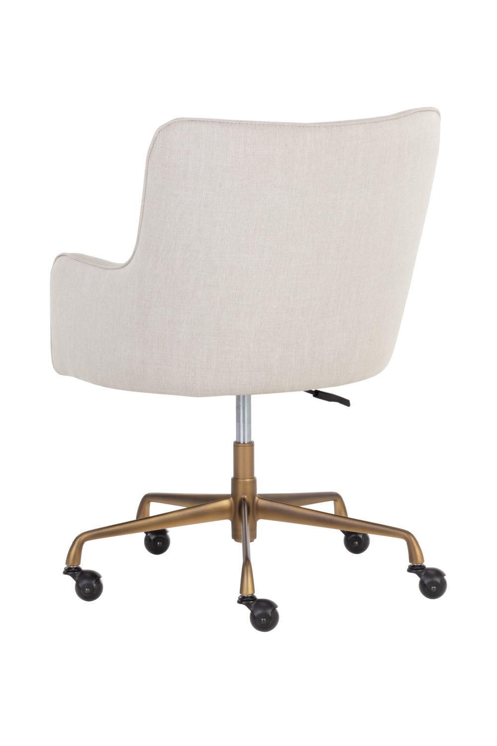 Modern European furniture - Beige Linen Office Chair - www.oroa.com | Oroa.com