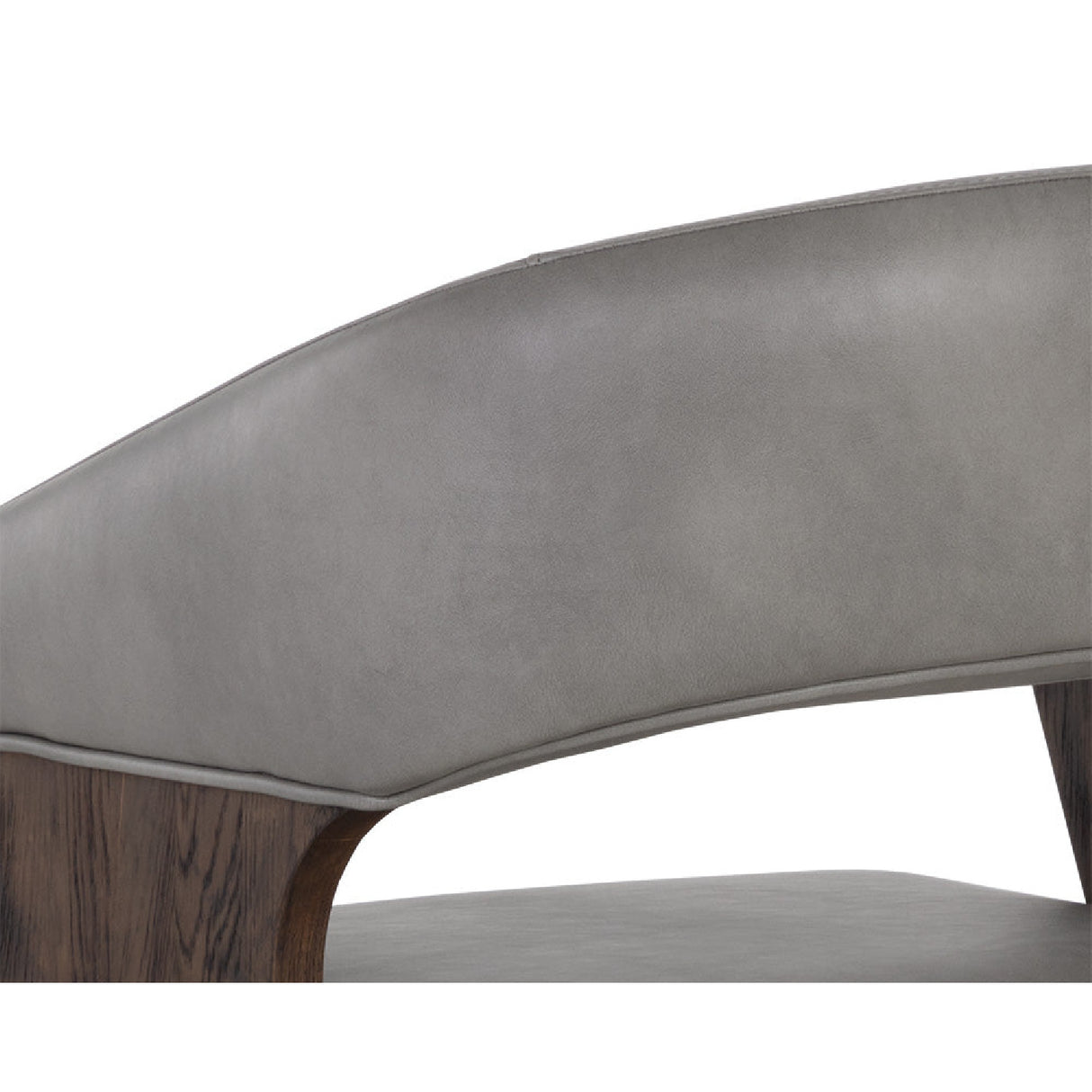 Modern European furniture - Gray Leather Look Office Chair - www.oroa.com | Oroa.com