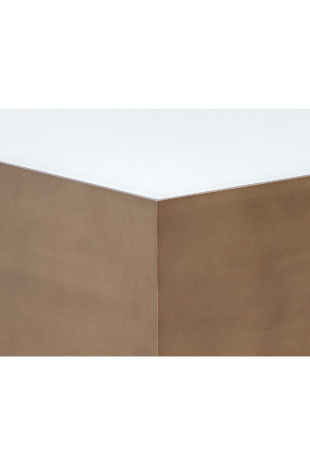 Modern European furniture - Gold Framed Square Coffee Table - www.oroa.com | Oroa.com