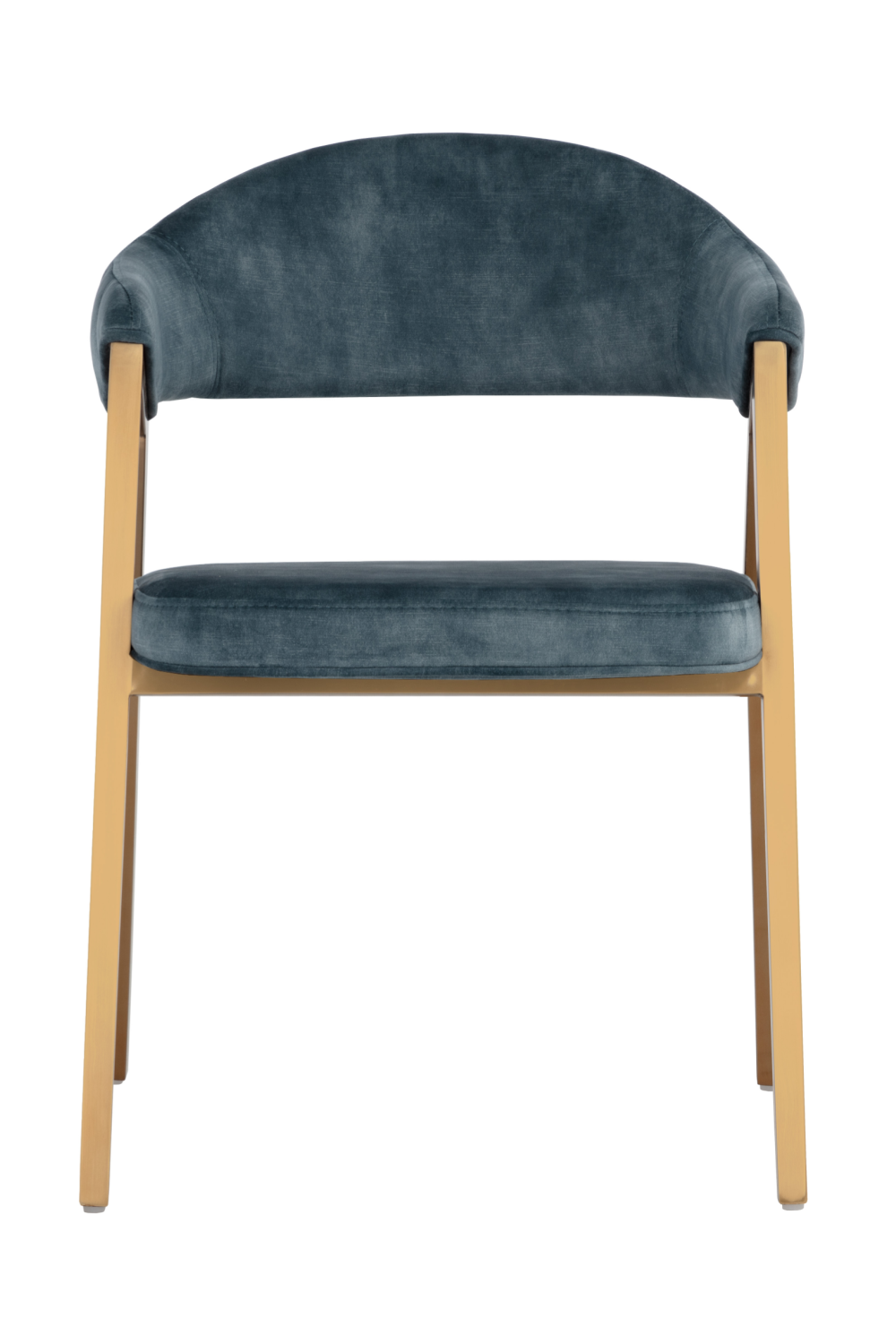 Modern European furniture - Blue Channeled Back Dining Armchair - www.oroa.com | Oroa.com