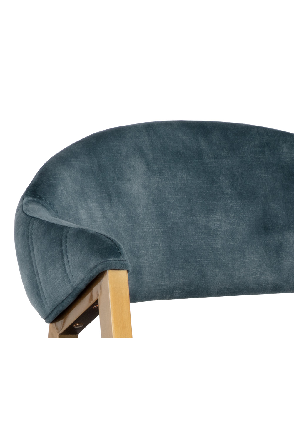 Modern European furniture - Blue Channeled Back Dining Armchair - www.oroa.com | Oroa.com