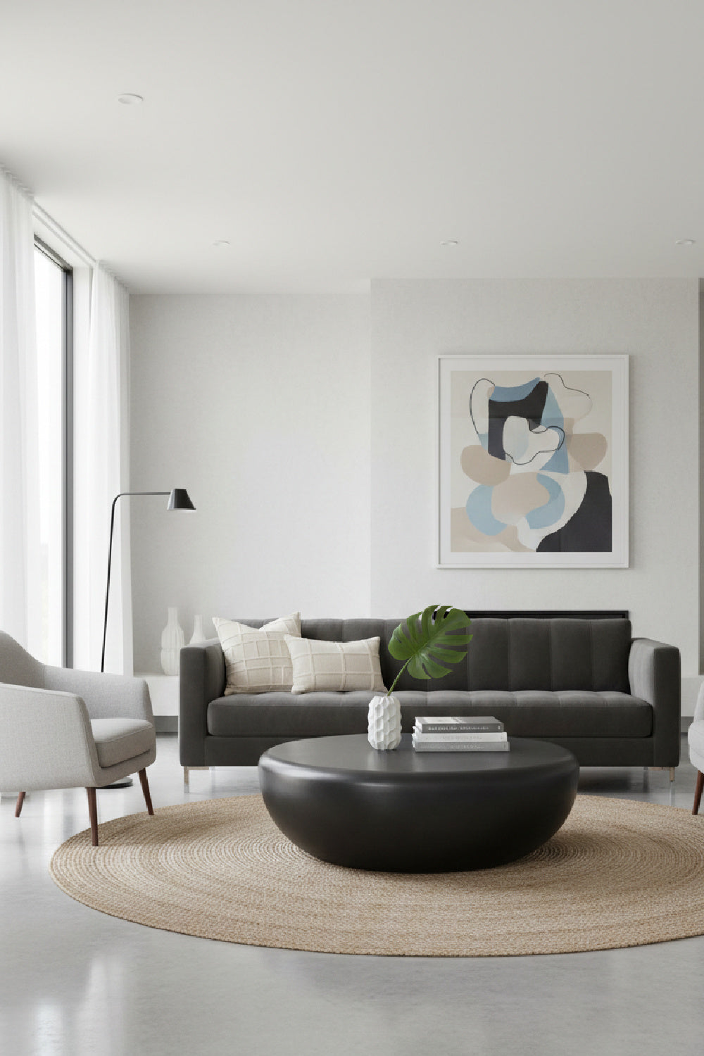 Modern European furniture - Contemporary Round Indoor/Outdoor Coffee Table - www.oroa.com | Oroa.com