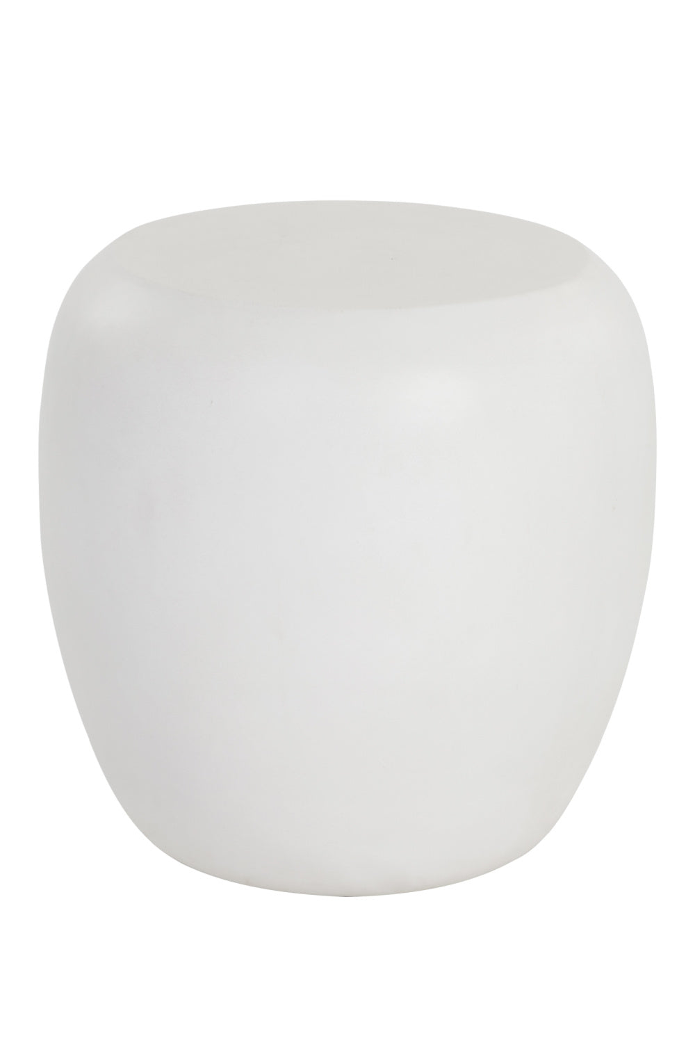 Modern European furniture - White Concrete Indoor/Outdoor End Table - www.oroa.com | Oroa.com