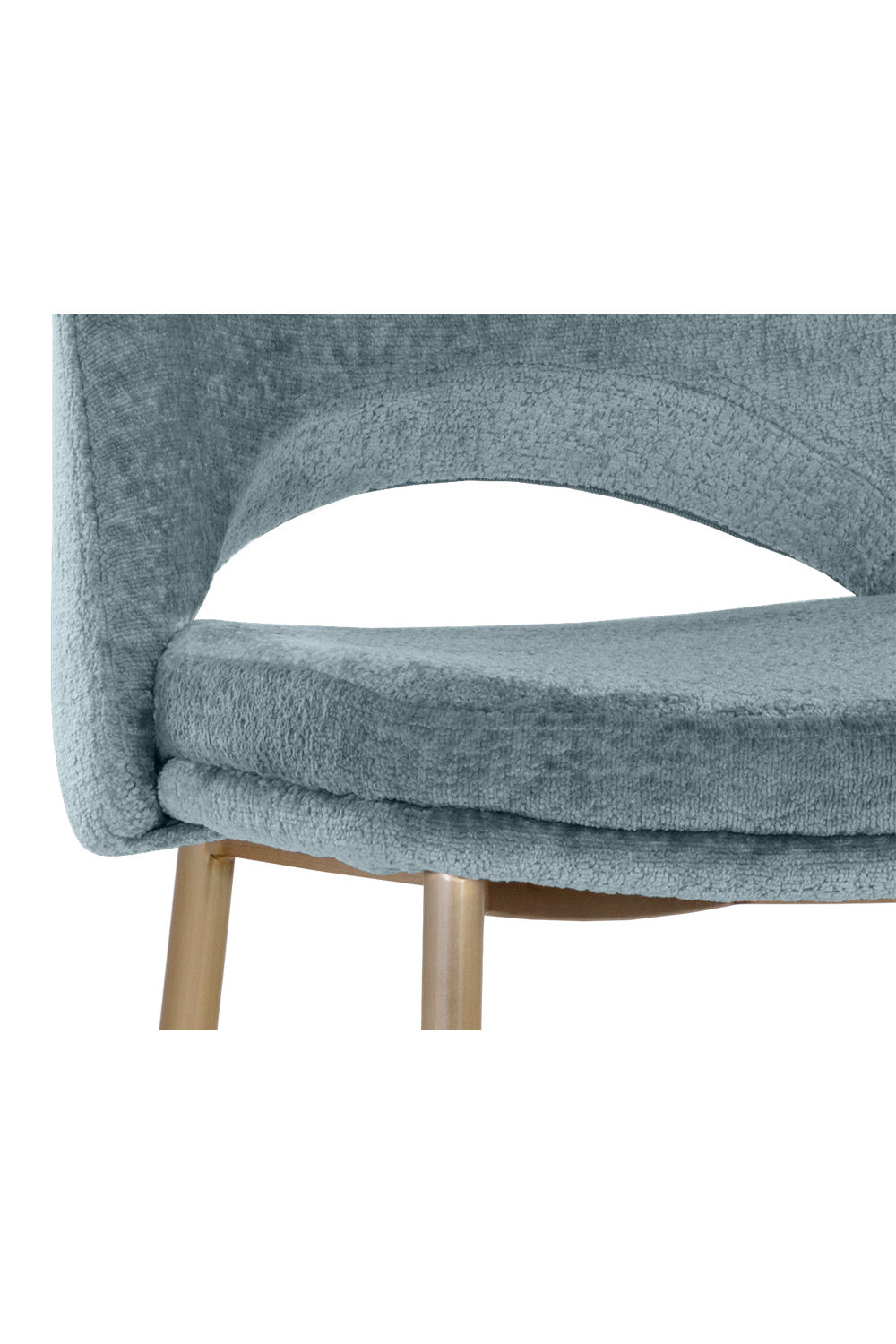 Modern European furniture - Blue Cutout-Back Counter Stool - www.oroa.com | Oroa.com