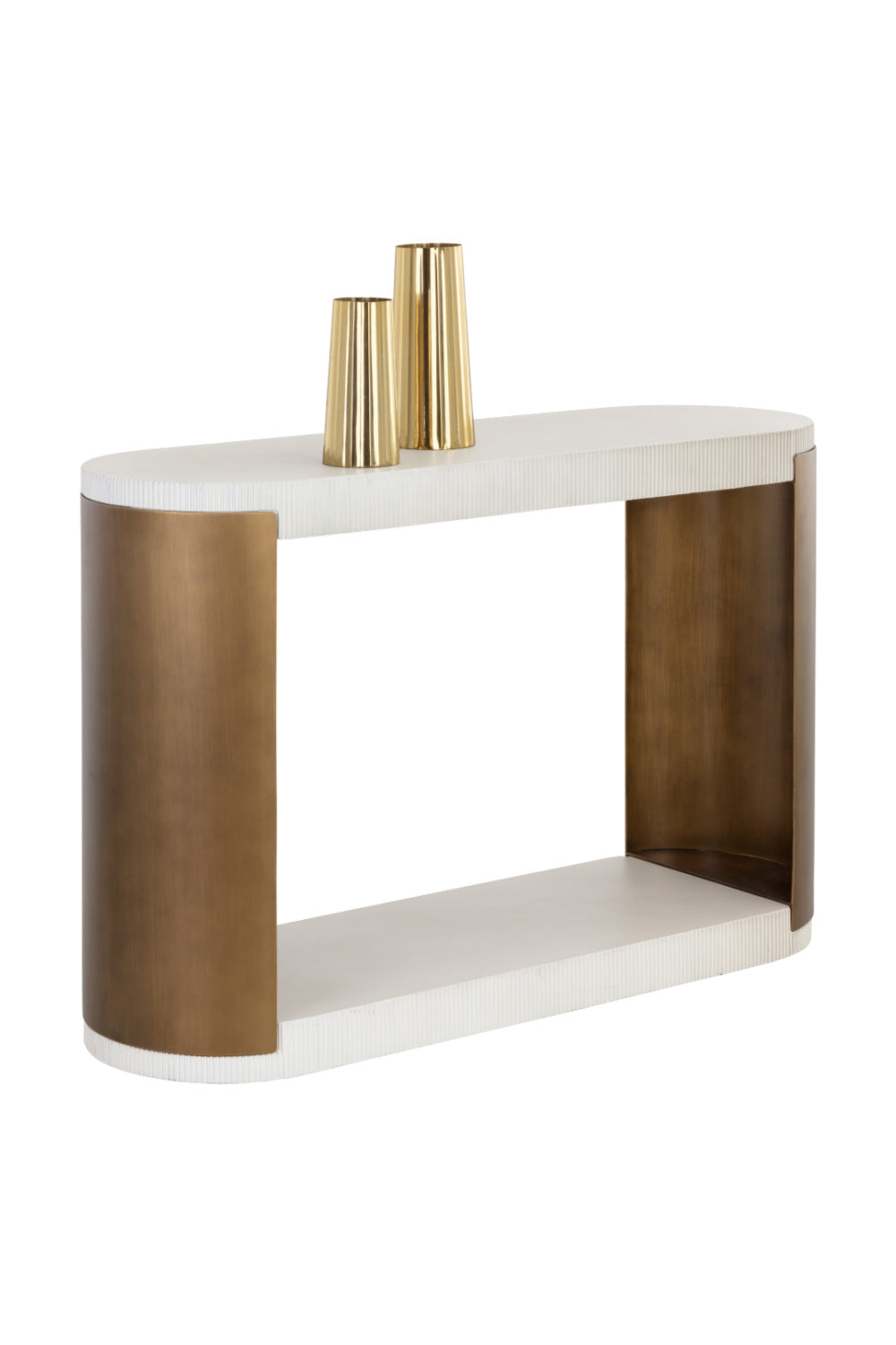 Modern European furniture - White Concrete Console Table - www.oroa.com | Oroa.com