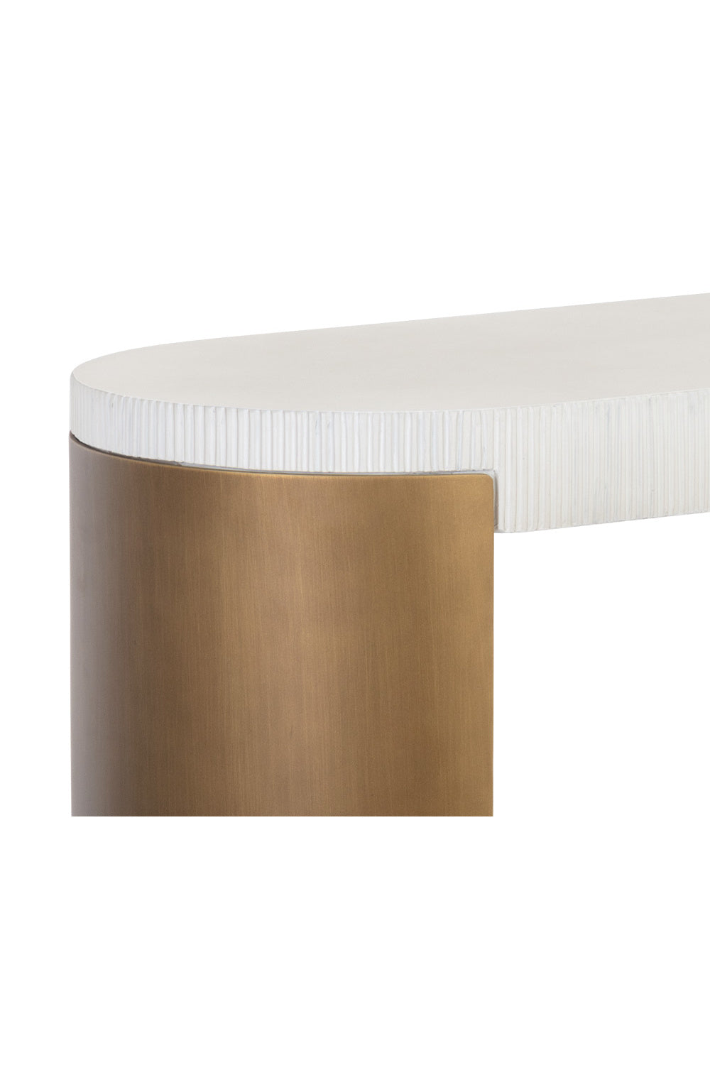 Modern European furniture - White Concrete Console Table - www.oroa.com | Oroa.com