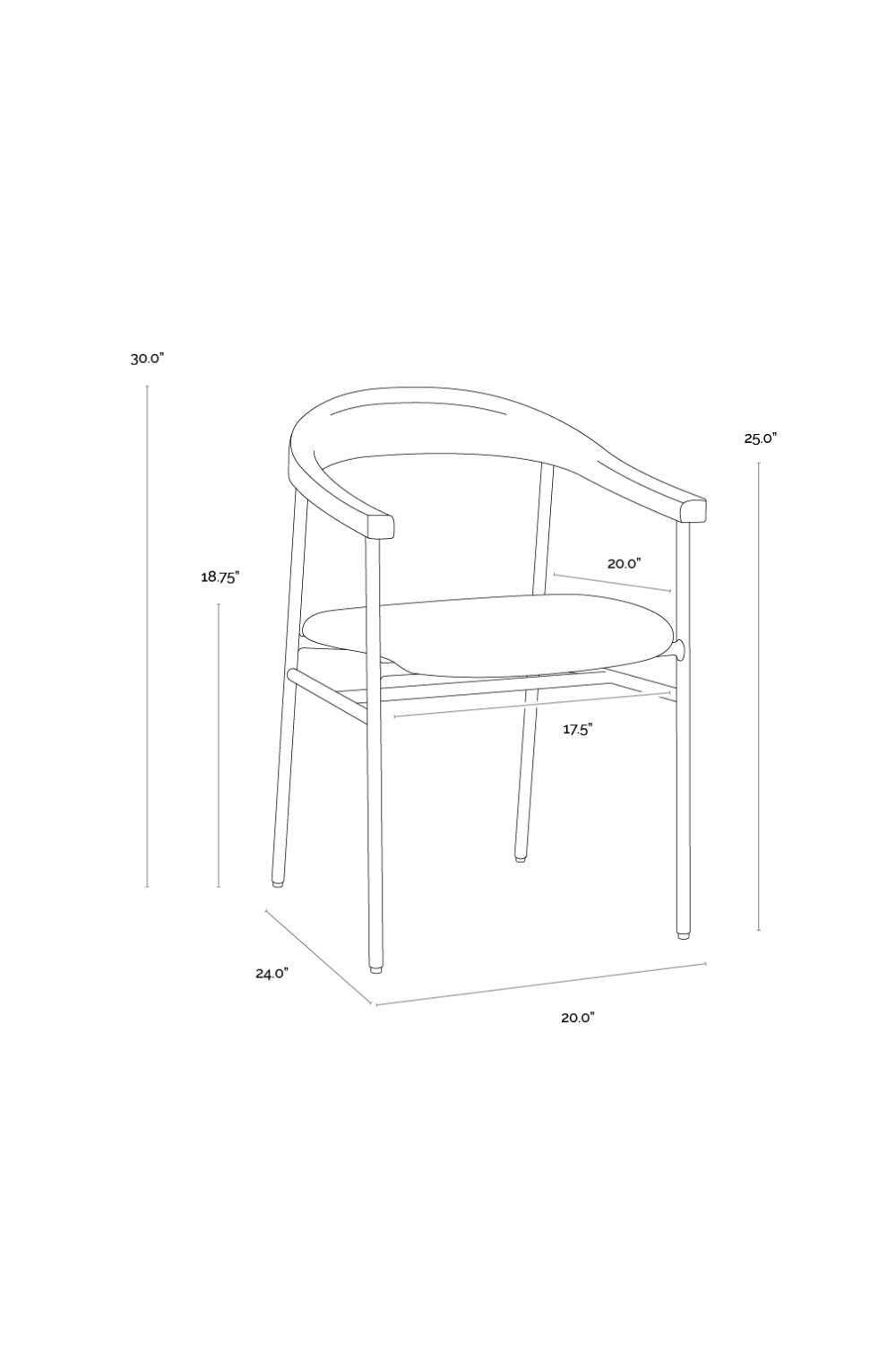 Modern European furniture - Rubberwood Back Dining Chair - www.oroa.com | Oroa.com
