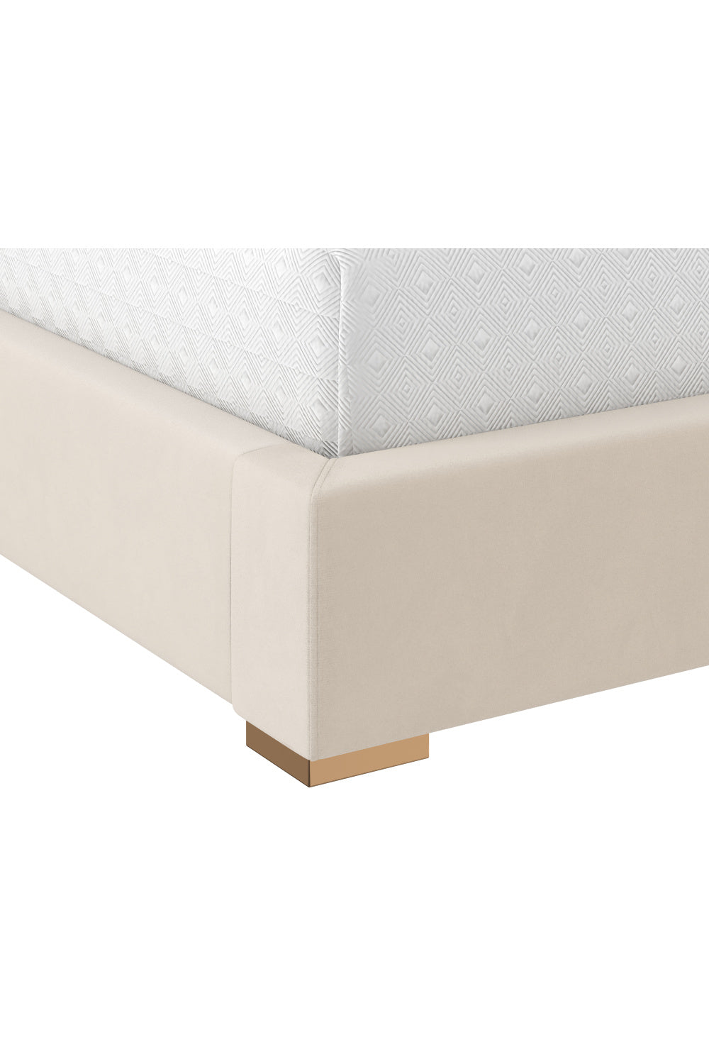 Modern European furniture - Taupe Hexagonal-Tufted King Bed - www.oroa.com | Oroa.com
