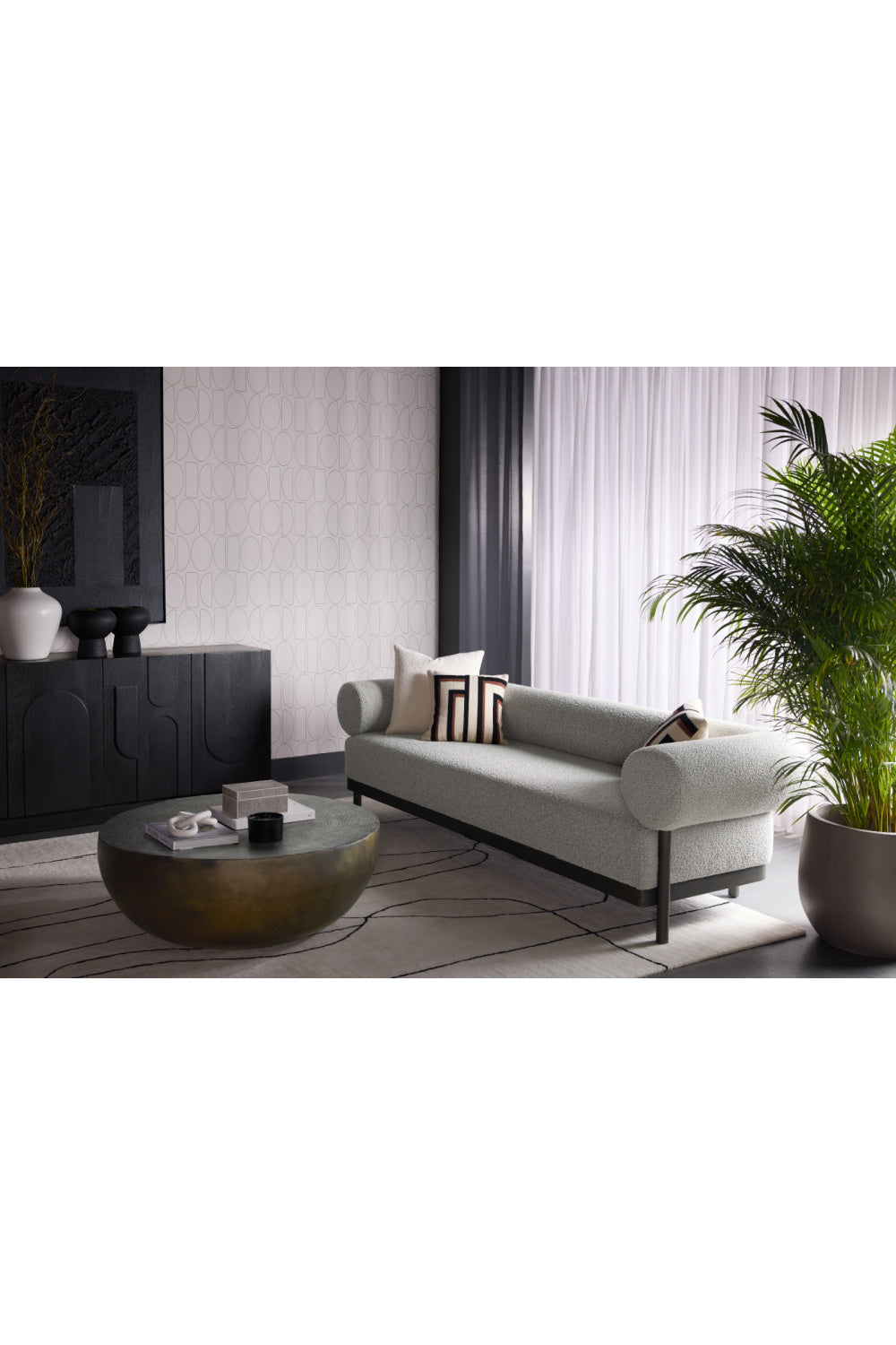 Modern European furniture - Round Antique Bronze Coffee Table - www.oroa.com | Oroa.com
