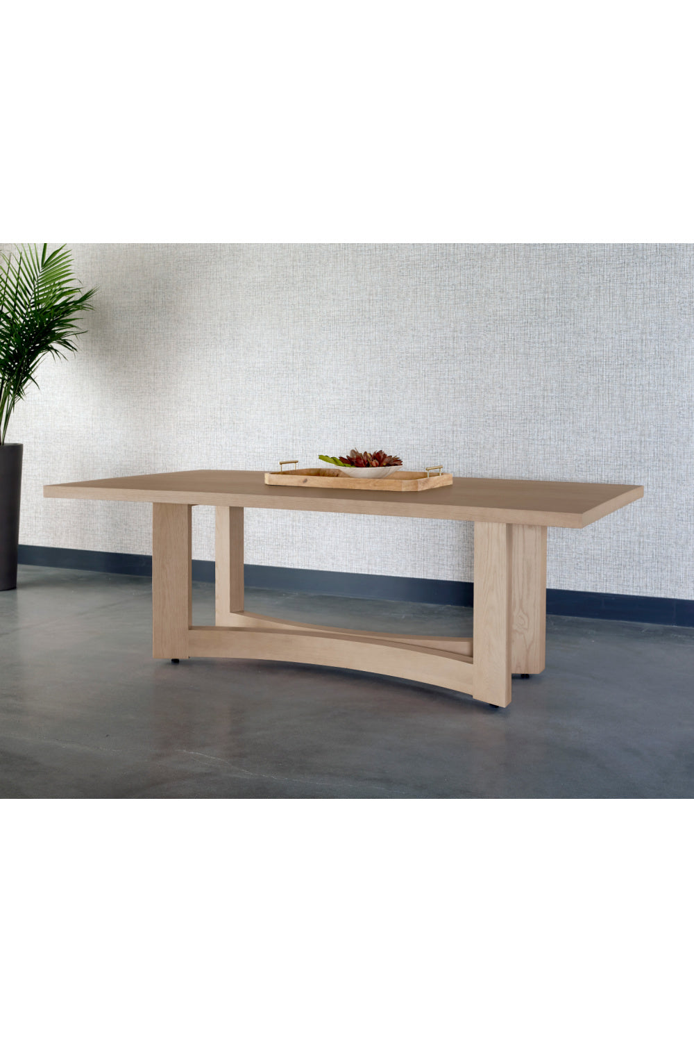 Modern European furniture - Light Washed Oak Dining Table - www.oroa.com | Oroa.com