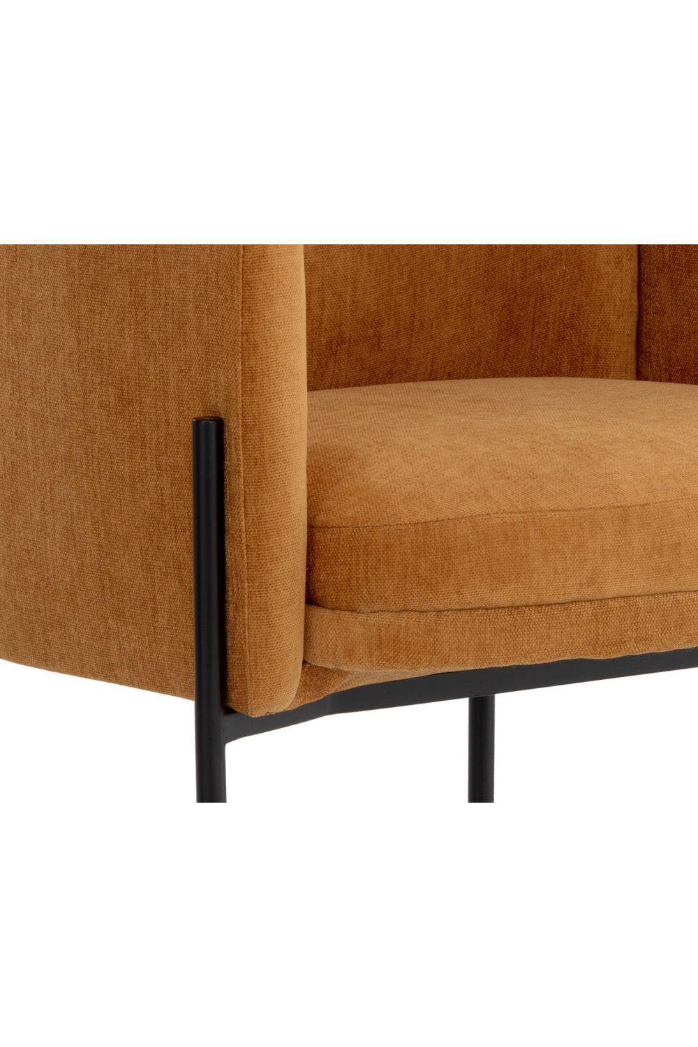 Modern European furniture - Yellow Fabric Dining Armchair - www.oroa.com | Oroa.com