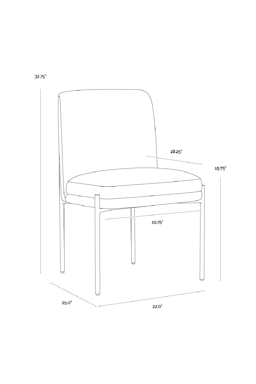 Modern European furniture - Textured Fabric Dining Chair - www.oroa.com | Oroa.com