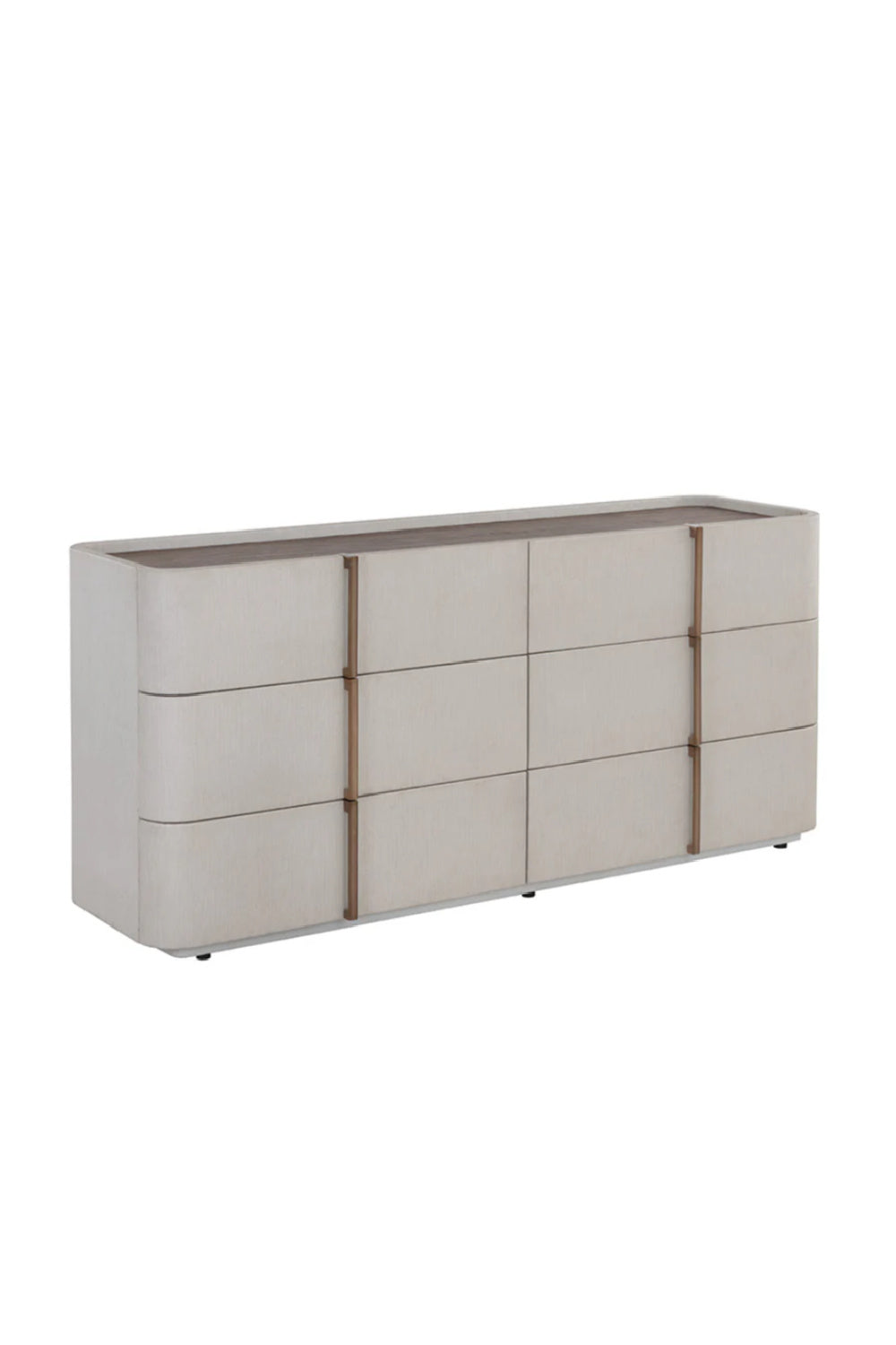 Modern European furniture - Leather-Look 6-Drawer Dresser - www.oroa.com | Oroa.com