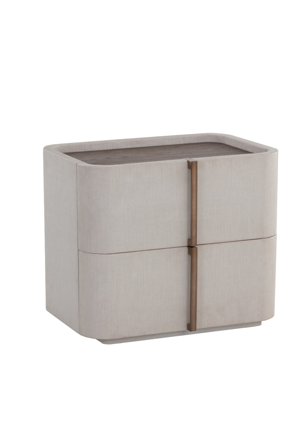 Modern European furniture - Leather-Look 2-Drawer Nightstand - www.oroa.com | Oroa.com