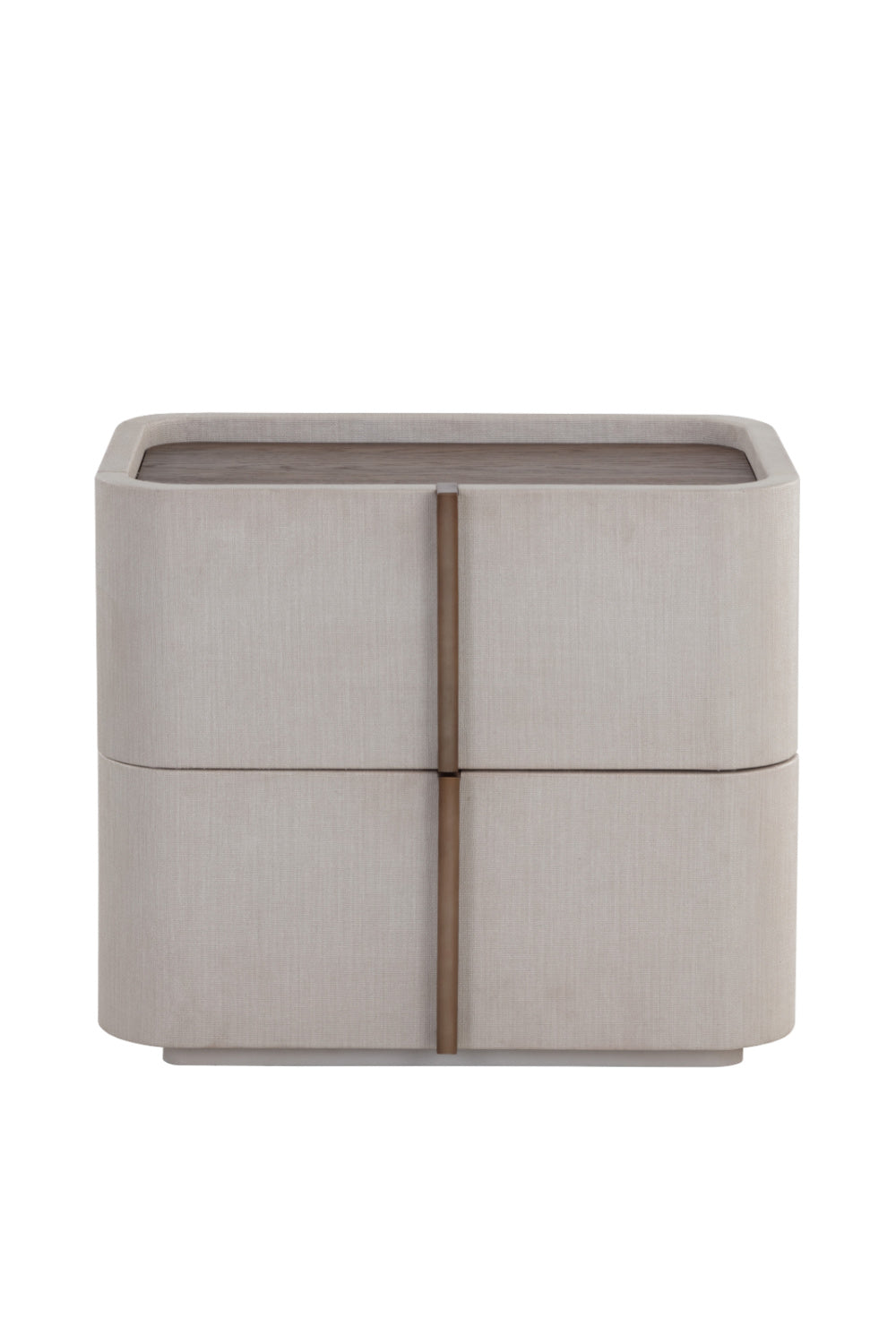 Modern European furniture - Leather-Look 2-Drawer Nightstand - www.oroa.com | Oroa.com
