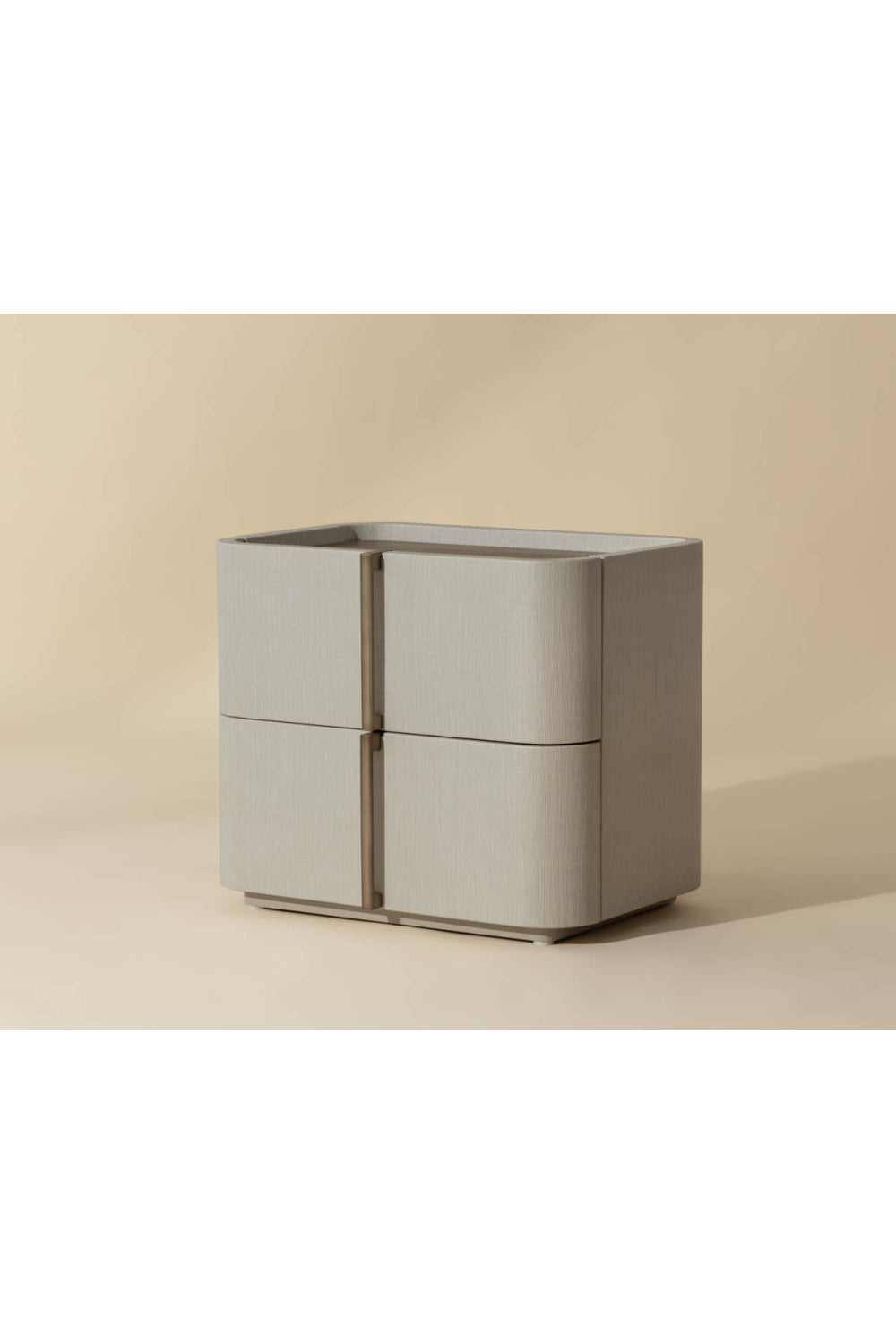 Modern European furniture - Leather-Look 2-Drawer Nightstand - www.oroa.com | Oroa.com