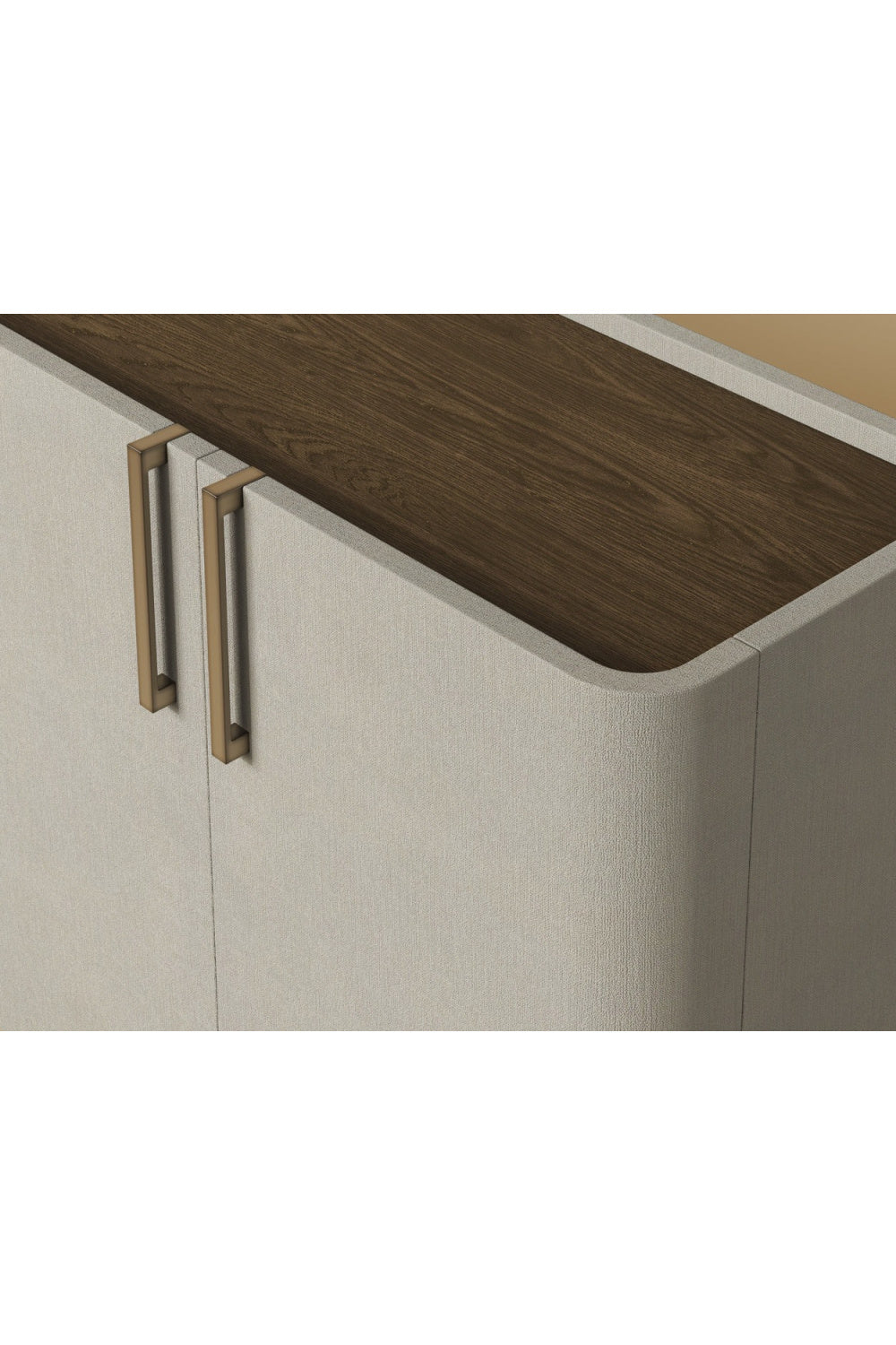 Modern European furniture - Cream Leather 4-Door Sideboard - www.oroa.com | Oroa.com