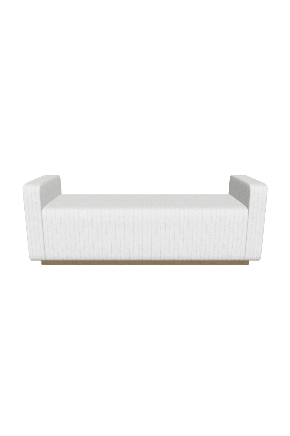 Modern European furniture - Channel-Tufted Fabric Bench - www.oroa.com | Oroa.com