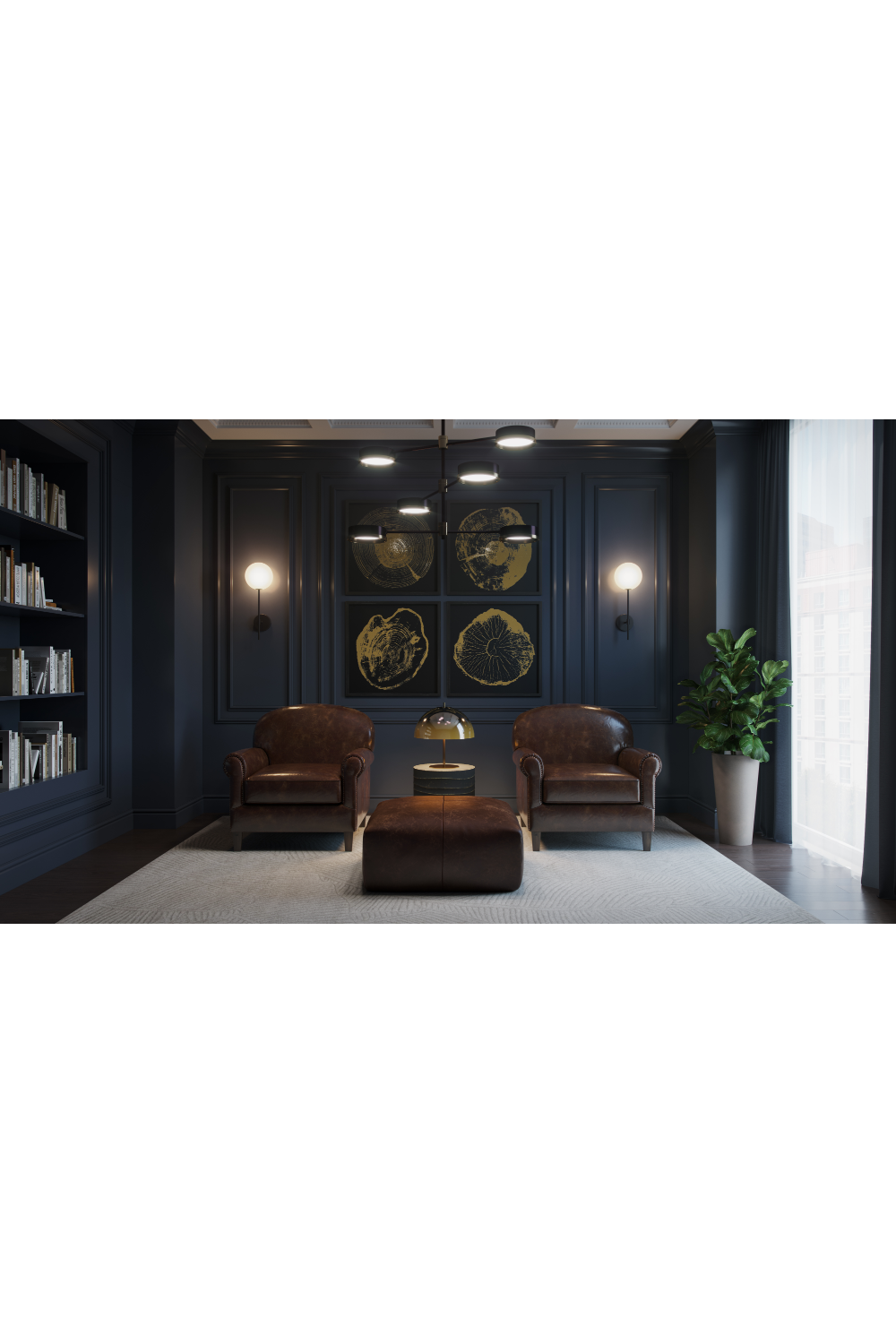 Modern European furniture - Sculpted Leather Lounge Chair - www.oroa.com | Oroa.com