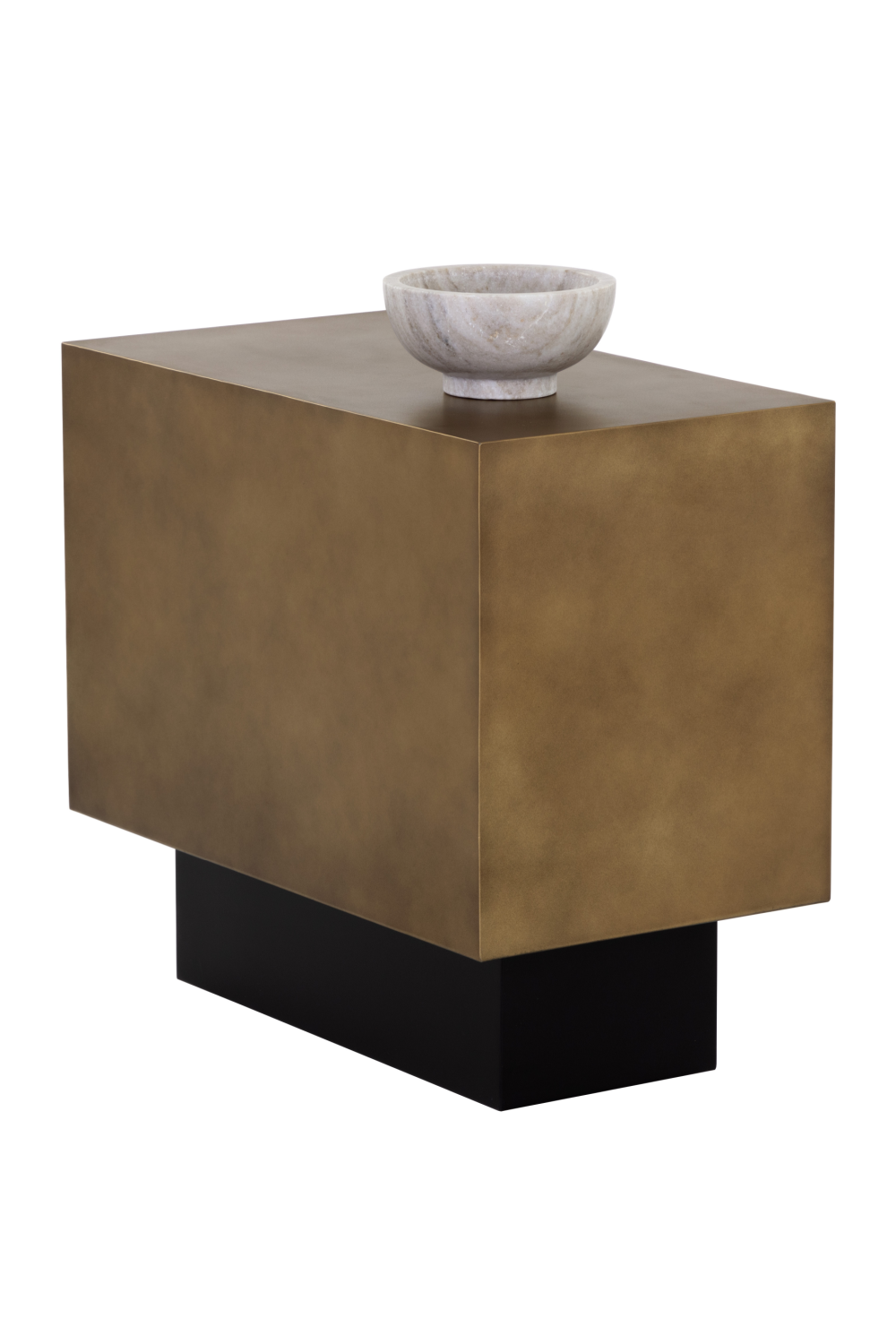 Modern European furniture - Rectangular Brass Side Table - www.oroa.com | Oroa.com