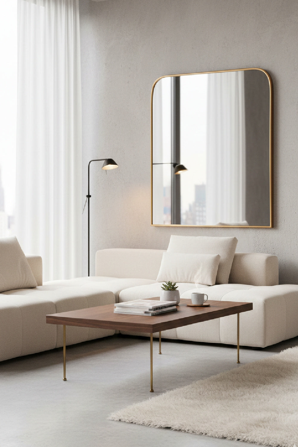 Modern European furniture - Iron Framed Wall Mirror - www.oroa.com | Oroa.com