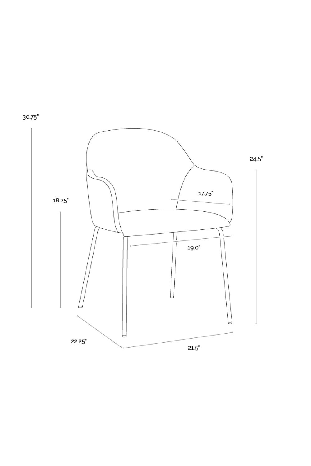 Modern European furniture - Leather Look Dining Armchair - www.oroa.com | Oroa.com