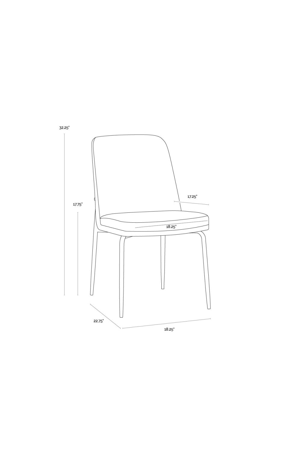 Modern European furniture - Green Fabric Dining Chairs (2) - www.oroa.com | Oroa.com