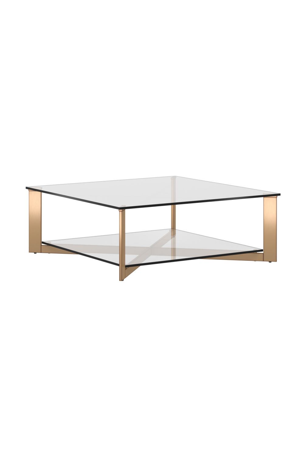 Modern European furniture - Square Glass Coffee Table - www.oroa.com | Oroa.com
