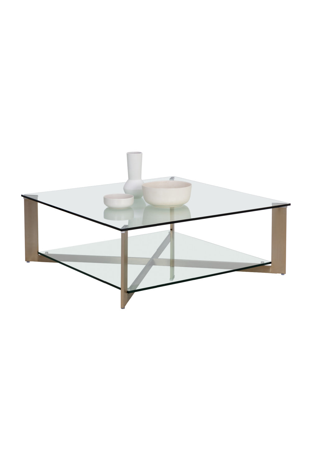 Modern European furniture - Square Glass Coffee Table - www.oroa.com | Oroa.com