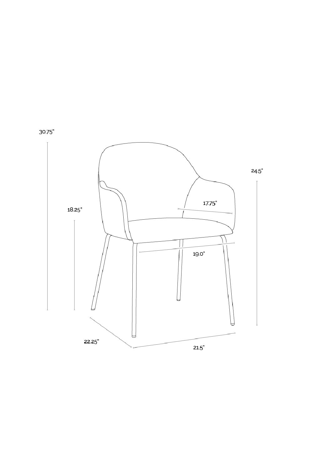Modern European furniture - Leather Look Dining Armchair - www.oroa.com | Oroa.com