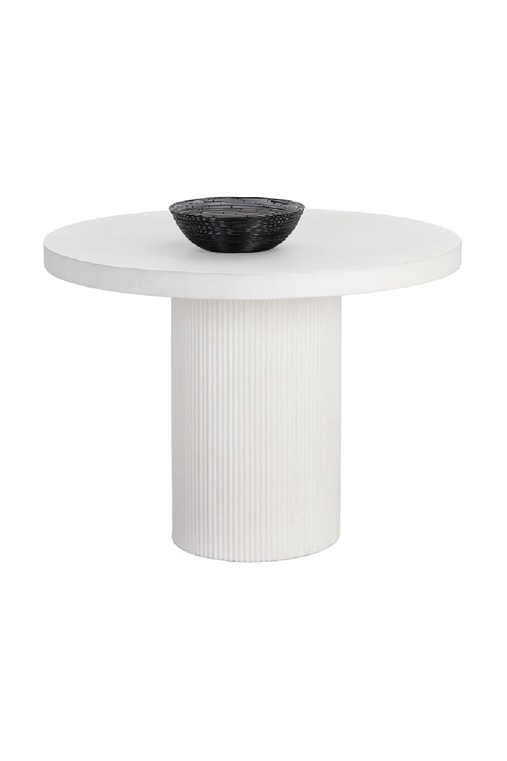 Modern European furniture - White Concrete Indoor/Outdoor Dining Table - www.oroa.com | Oroa.com