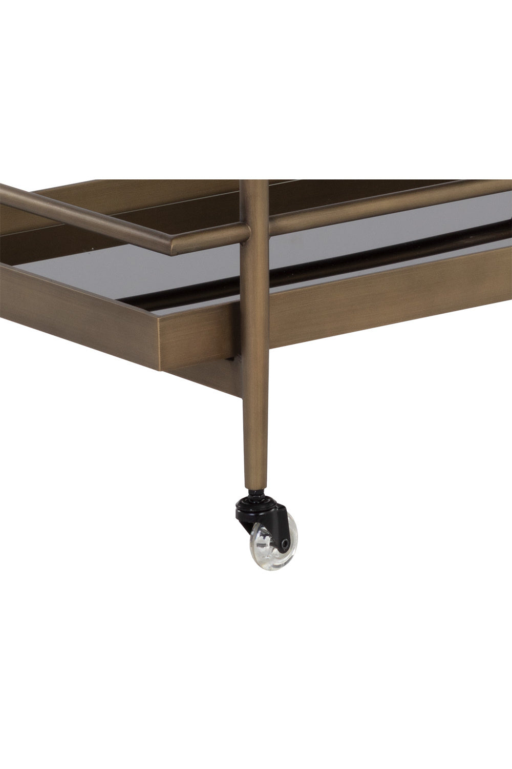 Modern European furniture - Black Glass Shelves Bar Cart - www.oroa.com | Oroa.com