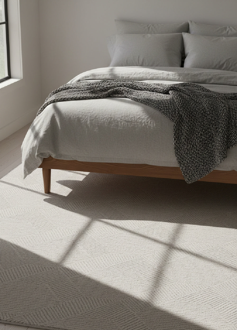 Modern European furniture - Gray Hand-tufted Area Rug - www.oroa.com | Oroa.com