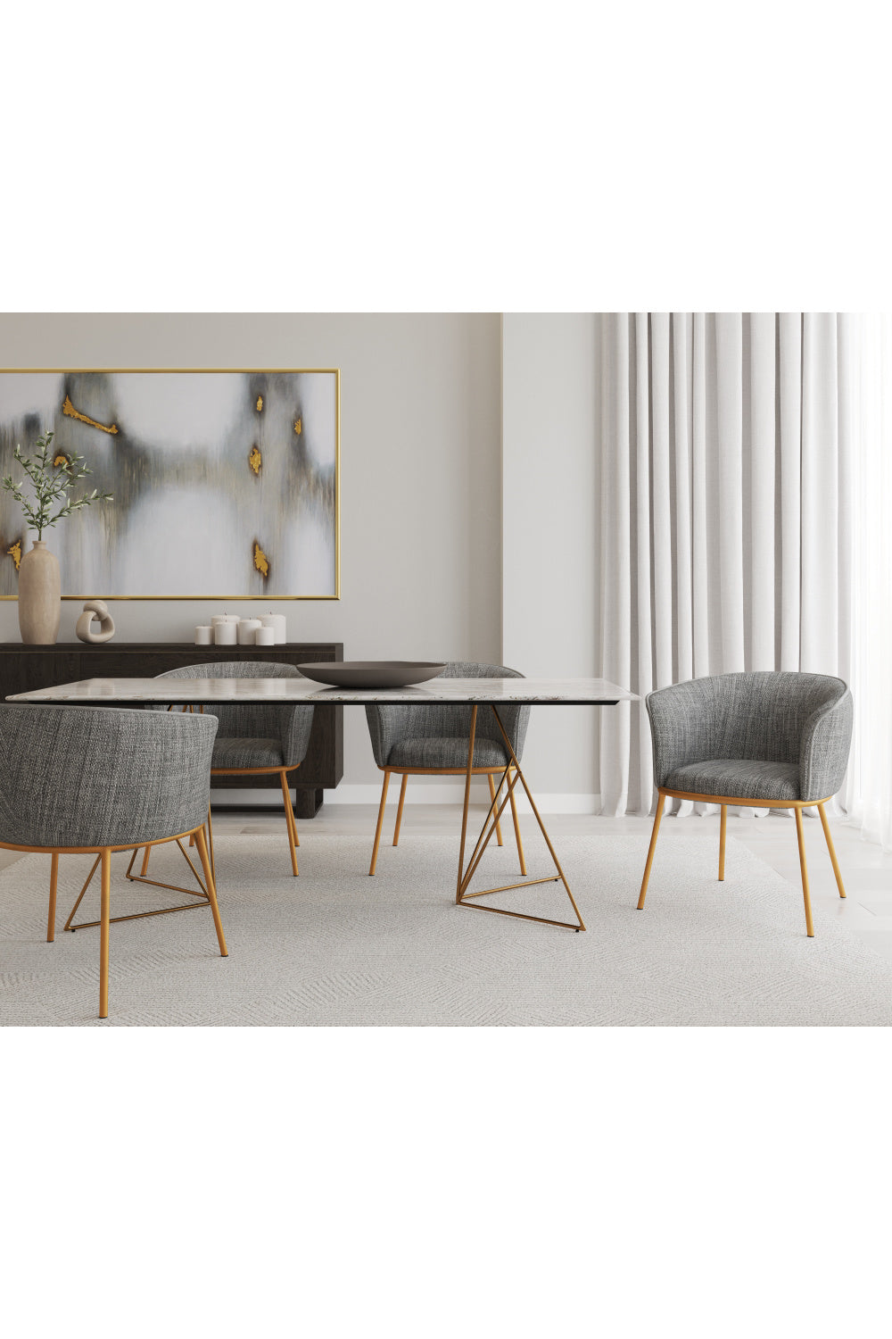Modern European furniture - Gray Hand-tufted Area Rug - www.oroa.com | Oroa.com