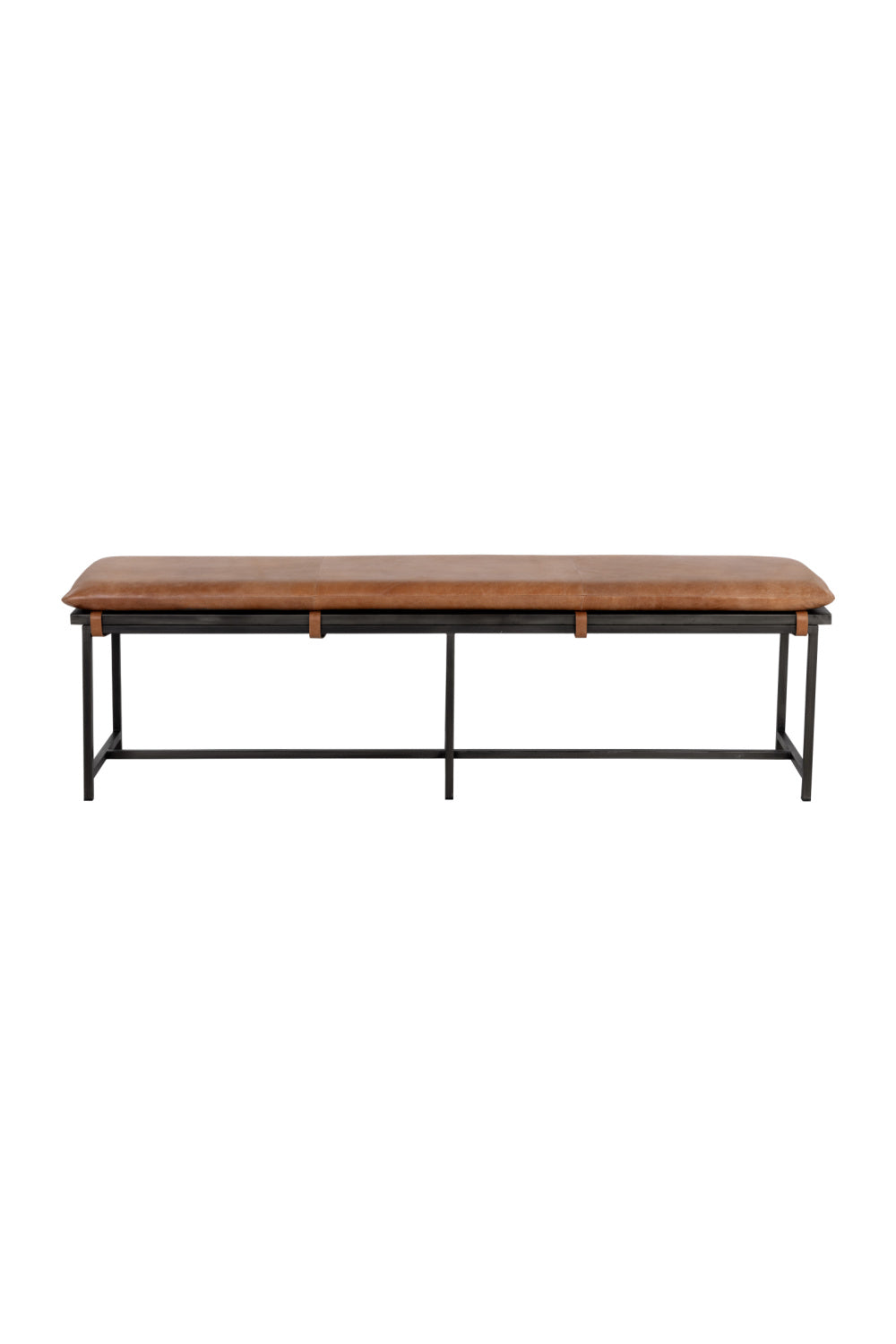 Modern European furniture - Tan Leather Bench - www.oroa.com | Oroa.com