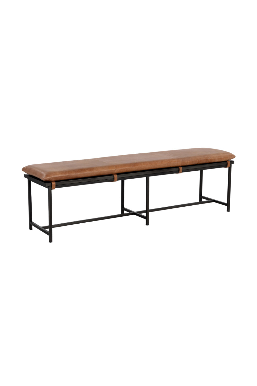 Modern European furniture - Tan Leather Bench - www.oroa.com | Oroa.com