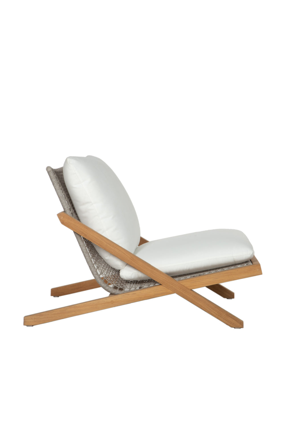 Modern European furniture - Teak Framed Indoor/Outdoor Lounge Chair - www.oroa.com | Oroa.com