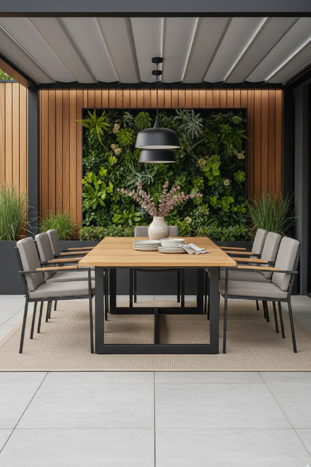 Modern European furniture - Teak Indoor/Outdoor Extendable Dining Table - www.oroa.com | Oroa.com