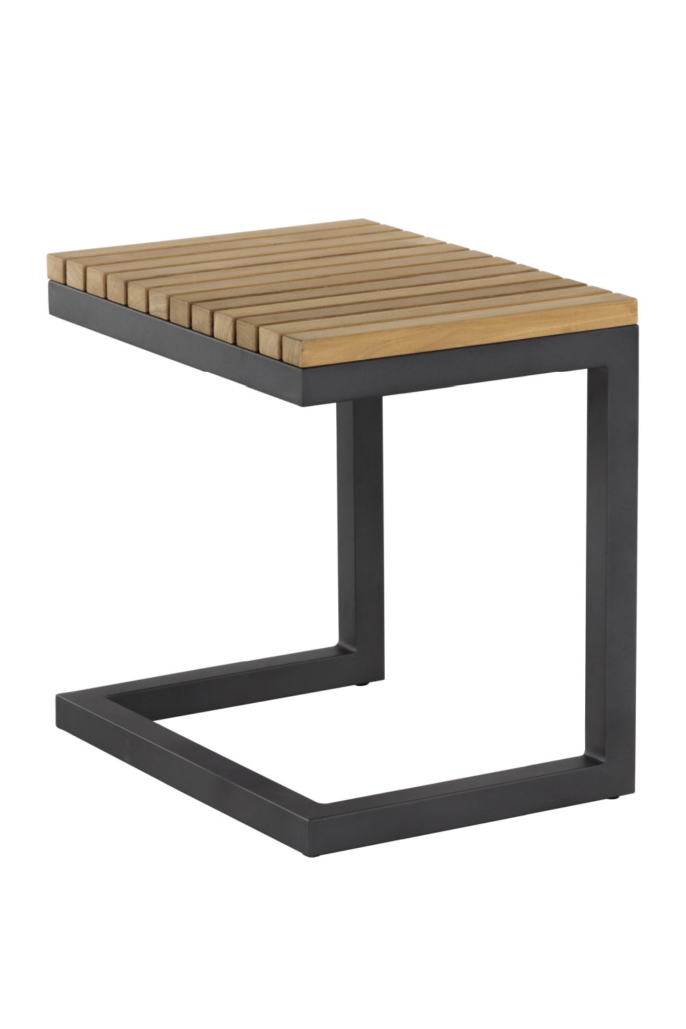 Modern European furniture - C-Shaped Teak Indoor/Outdoor End Table - www.oroa.com | Oroa.com