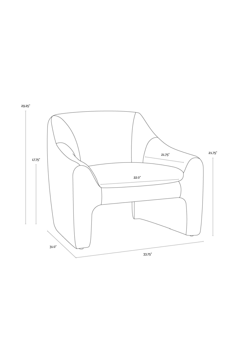 Modern European furniture - Mid-Century Blue Lounge Chair - www.oroa.com | Oroa.com