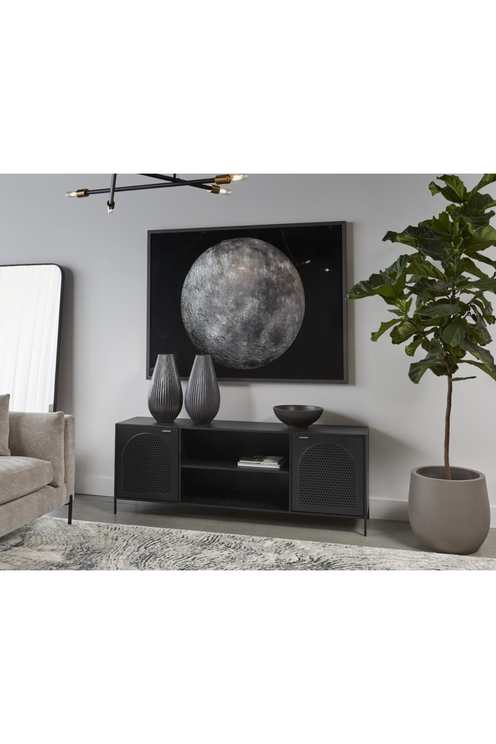 Modern European furniture - Black Metal Storage Cabinet - www.oroa.com | Oroa.com