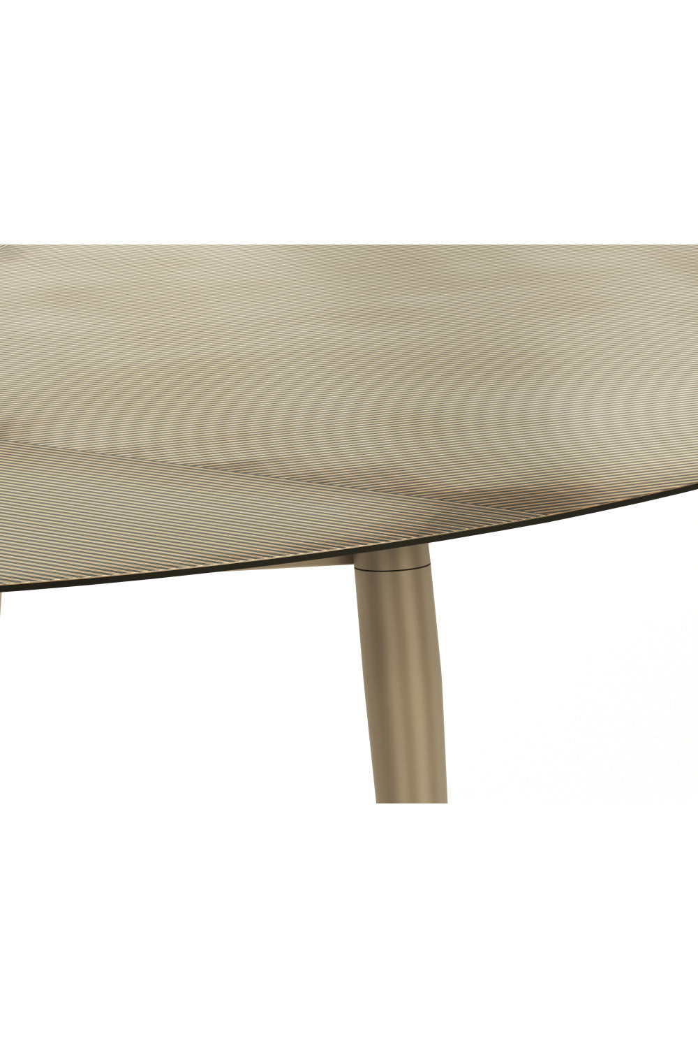 Modern European furniture - Oval Antique Brass Coffee Table - www.oroa.com | Oroa.com