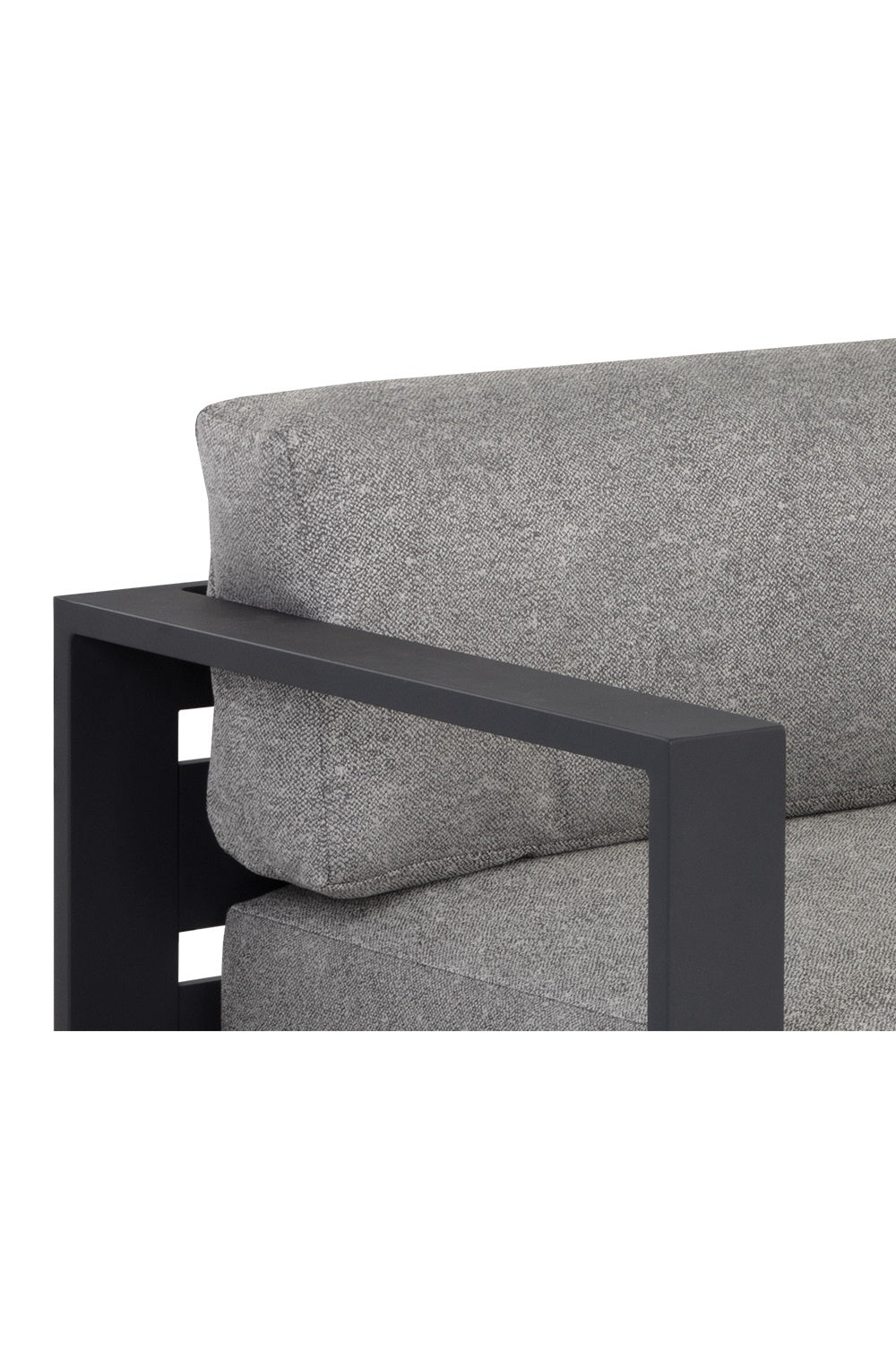 Modern European furniture - Gray Padded Outdoor Sofa - www.oroa.com | Oroa.com